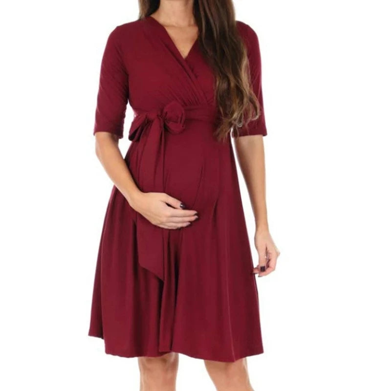 Saashi Women Moms Pregnancy Nursing Dress