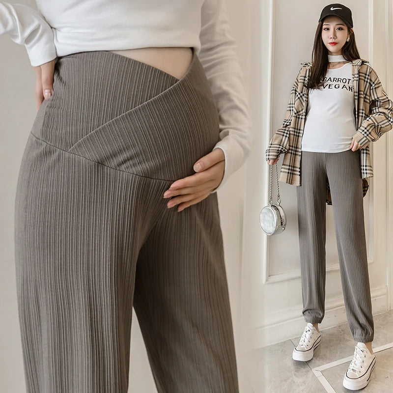 Saashi Sports Casual Maternity Pants - Spring/Autumn Cotton