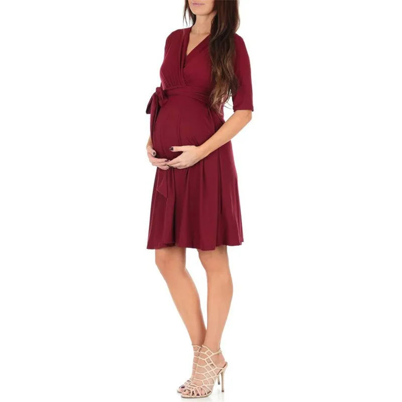 Saashi Women Moms Pregnancy Nursing Dress