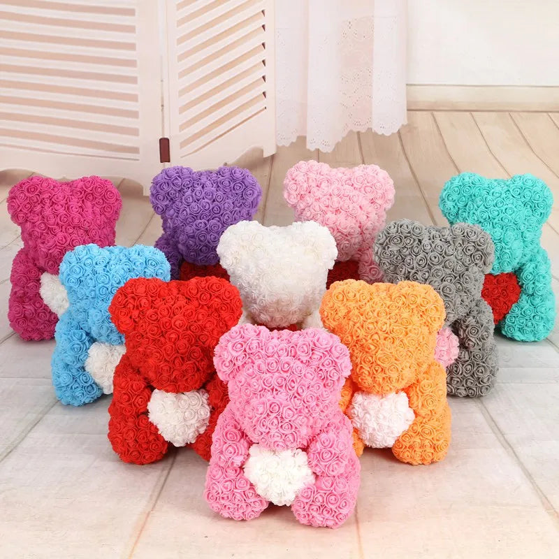 Saashi Teddy Bear Rose Decor