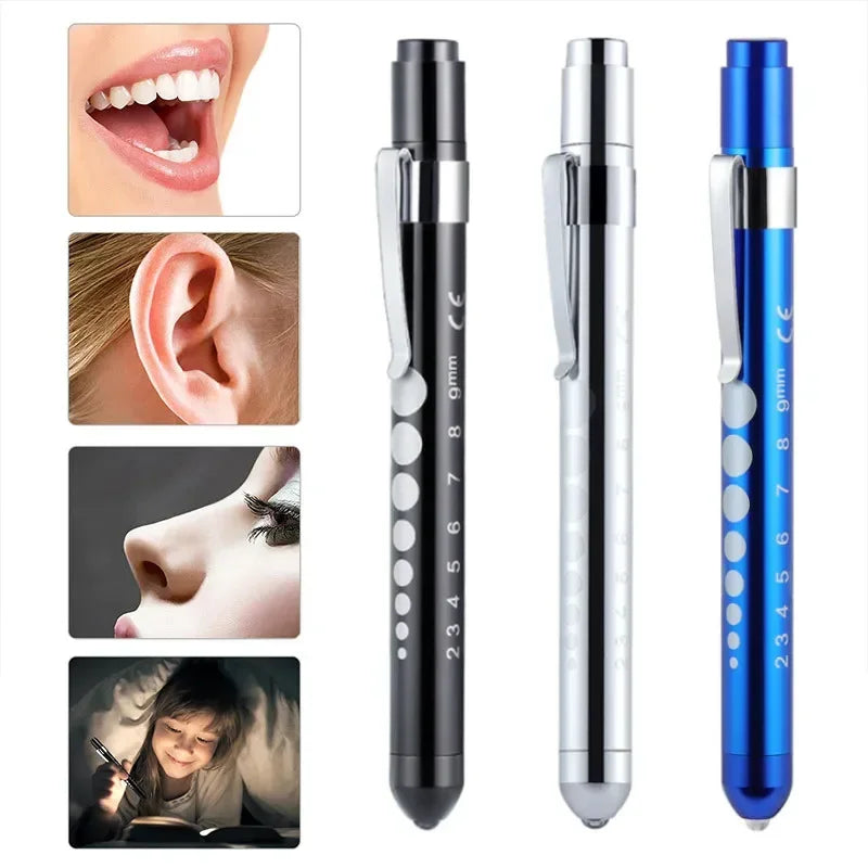 Saashi Mini Medical Pen Light with Pupil Gauge