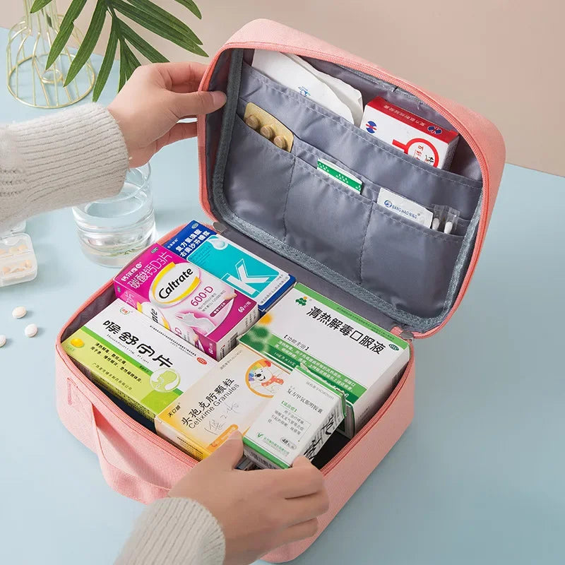 Saashi Portable First Aid and Medicine Organizer Bag for Travel