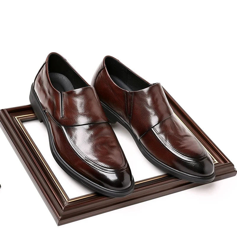 Saashi Men's Business Shoes: Formal Loafers, Dress Oxfords, Wedding Shoe, Fashion Leather, Elegant