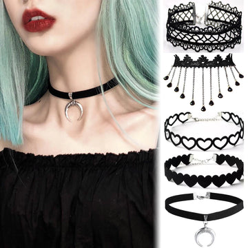 Saashi Korean Velvet Choker Necklace Vintage Lace Necklace