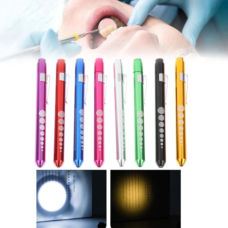 Saashi LED Medical Pen Light with Pupil Gauge and Portable Torch Lamp