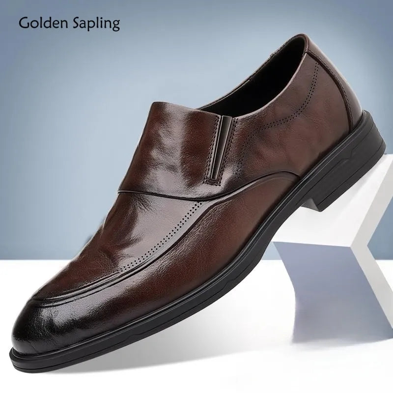 Saashi Men's Business Shoes: Formal Loafers, Dress Oxfords, Wedding Shoe, Fashion Leather, Elegant