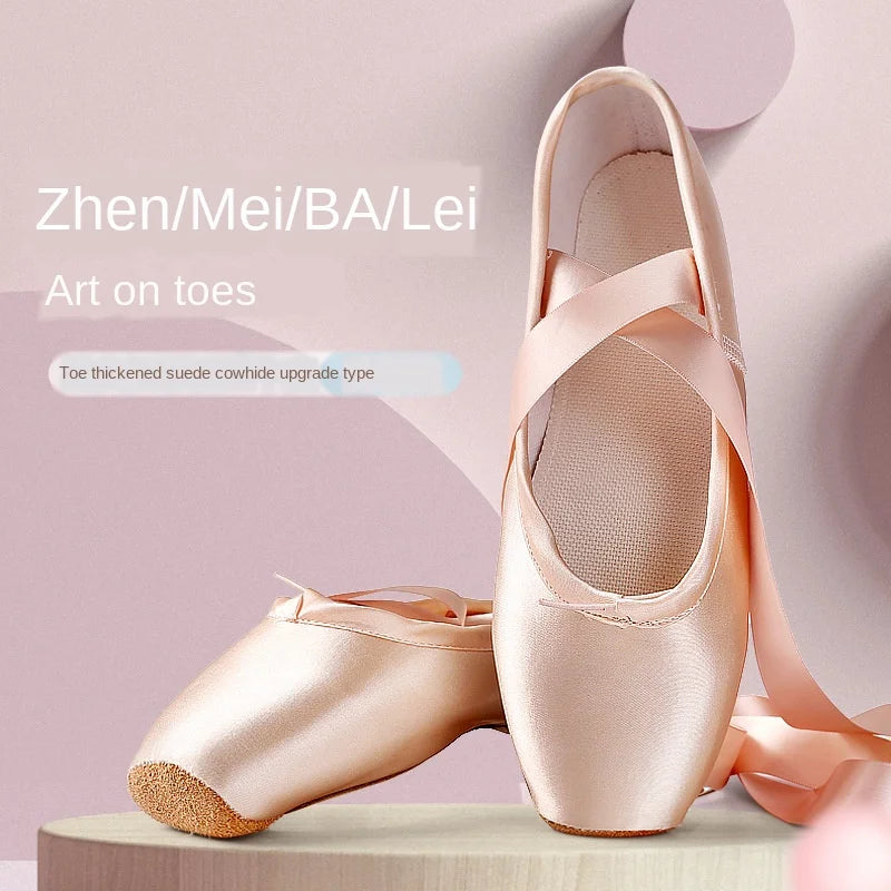 Saashi Ballet Dance Shoes for Child and Adult with Ribbons