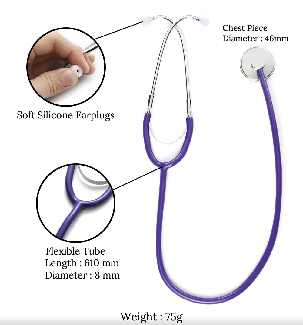 Saashi Portable Cardiology Stethoscope for Doctors and Nurses