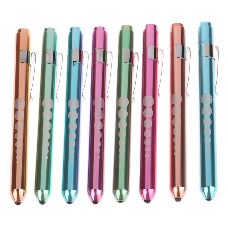 Saashi Reusable LED Medical Penlight with Pupil Gauge and Pocket Clip