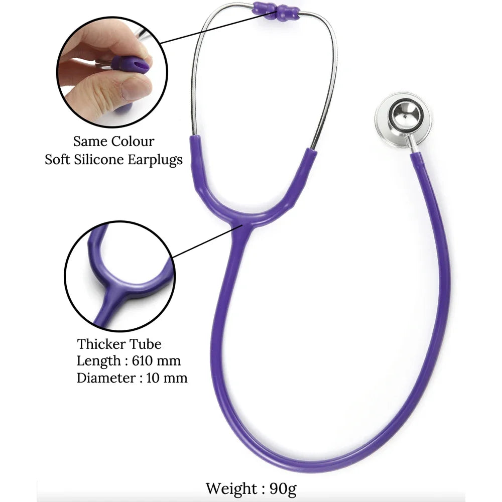 Saashi Deluxe Dual Head Stethoscope for Doctors and Veterinary Use