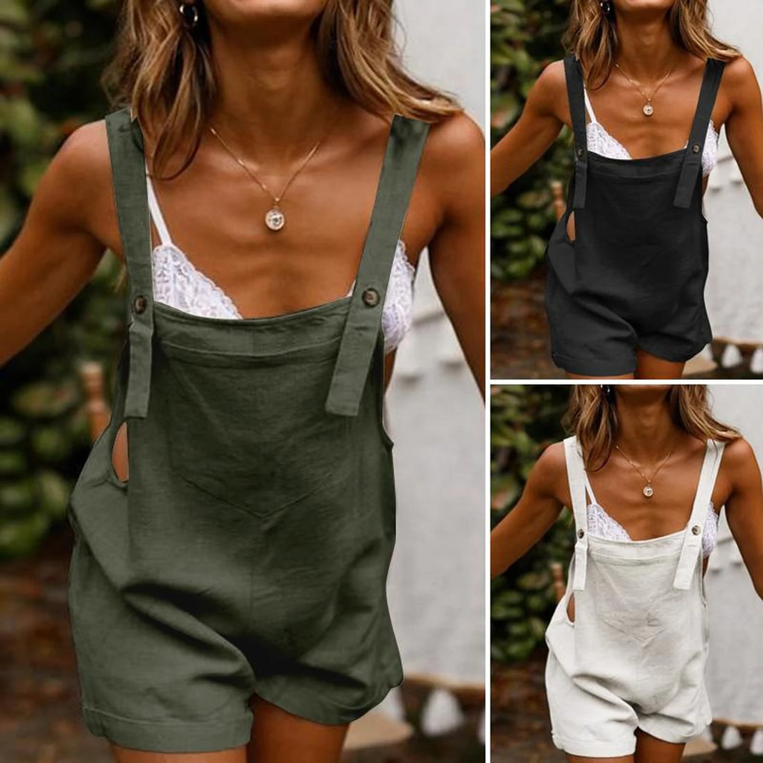 Saashi Loose Style Overalls Boho Jumpsuit