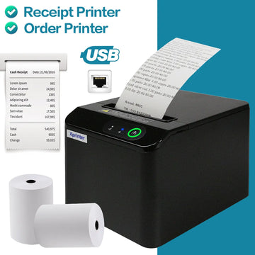 Thermal Receipt 80mm Auto Cut Kitchen POS Printer USB LAN Thermal Receipt Printer Support Mac/IOS