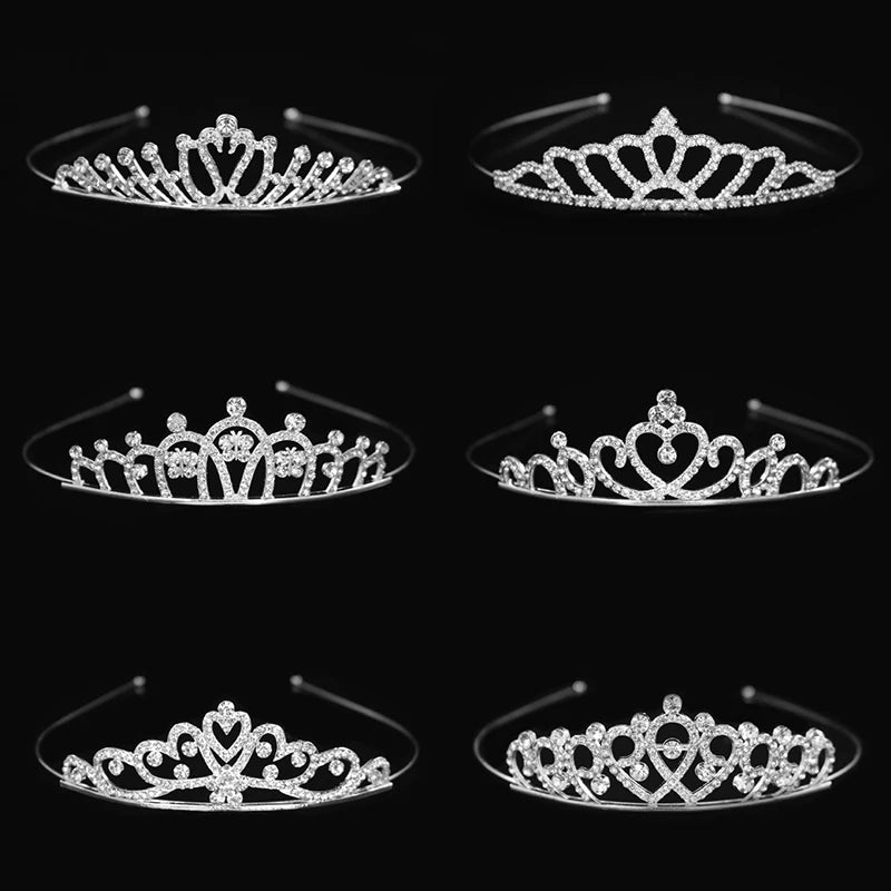 Saashi Beautiful Kid Princess Tiaras and Crowns: Crystal Headband