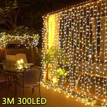 Saashi LED Curtain String Lights