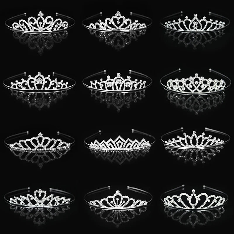 Saashi Beautiful Kid Princess Tiaras and Crowns: Crystal Headband