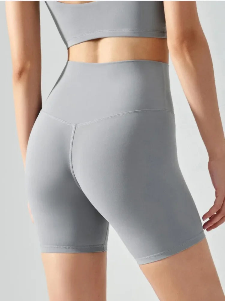 Saashi High Waist Breathable Yoga Shorts