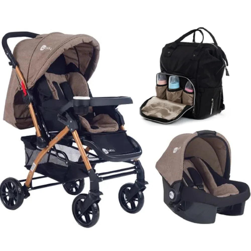 Saashi Reversible Folding Baby Stroller Mother Bag