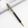 1Pc New Gold Foil Pens Metal Ballpoint Pens Office Birthday Gifts Ballpoint Pens Engraved Name Private Laser Customized Logo Pen