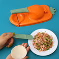 DIY Dumplings Maker Dough Pressing Tool Manual Wrapper Making Plastic Mold Dumpling Skin Artifact Dough Press Kitchen Accessorie