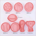 8 Pcs/Set DIY Cake Decorating Tools Christmas Cartoon Biscuit Mould Cookie Cutters Set Plastic Baking Mould Cookie Tools