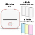 T02 Portable Mini Wireless Thermal Pocket Printer Self-Adhesive Stickers Use for Diy,Journal Sticker Impresora Portátil