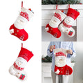 Gifts Pouch Durable Large Cute Christmas Stocking Gift Bag High Capacity Non-Woven Xmas Sock Christmas Ornaments Beautiful