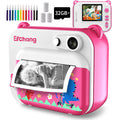 Children Instant Printing Camera 1080P HD Screen Video Digital Camera for Kids with Photo Printing Boys Girls Birthday Toy Gifts