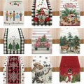 Linen Christmas Table Runner Snowman Xmas Tree Home Dining Table Cover Tablecloth 2023 Navidad Noel Christmas Decorations 2024