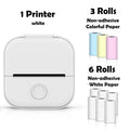 T02 Portable Mini Wireless Thermal Pocket Printer Self-Adhesive Stickers Use for Diy,Journal Sticker Impresora Portátil