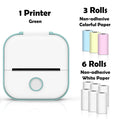 T02 Portable Mini Wireless Thermal Pocket Printer Self-Adhesive Stickers Use for Diy,Journal Sticker Impresora Portátil