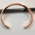 Pure Copper Magnet Energy Health Open Bangle Plated Gold Color Simple Bracelet Bio Healthy Healing Bracelet