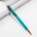 1Pc New Gold Foil Pens Metal Ballpoint Pens Office Birthday Gifts Ballpoint Pens Engraved Name Private Laser Customized Logo Pen