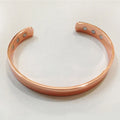 Pure Copper Magnet Energy Health Open Bangle Plated Gold Color Simple Bracelet Bio Healthy Healing Bracelet