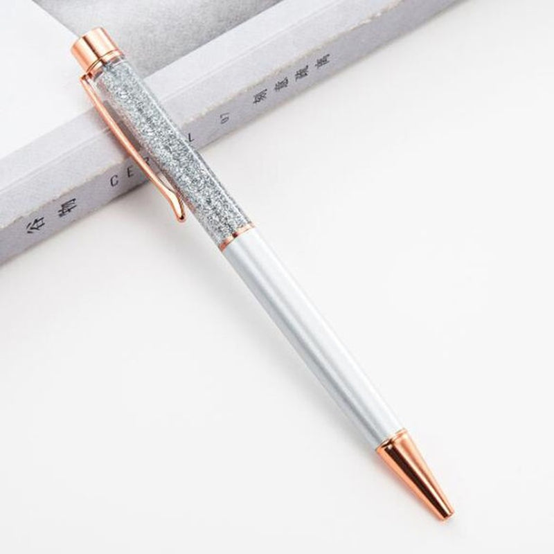 1Pc New Gold Foil Pens Metal Ballpoint Pens Office Birthday Gifts Ballpoint Pens Engraved Name Private Laser Customized Logo Pen