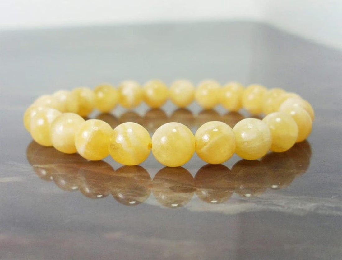 Yellow Calcite Bracelet for Unisex,Healing,Love,Energy,Balance Bracelet,8Mm Beaded,Gemstone,Bracelet for Men & Women,Gifts for Her