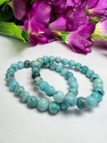 Smithsonite Crystal Stone round Beaded Bracelet 8 MM Stretch Bracelet