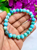 Smithsonite Crystal Stone round Beaded Bracelet 8 MM Stretch Bracelet