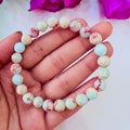 Caribbean Calcite Stone Bracelet 8 MM Stretch Bracelet